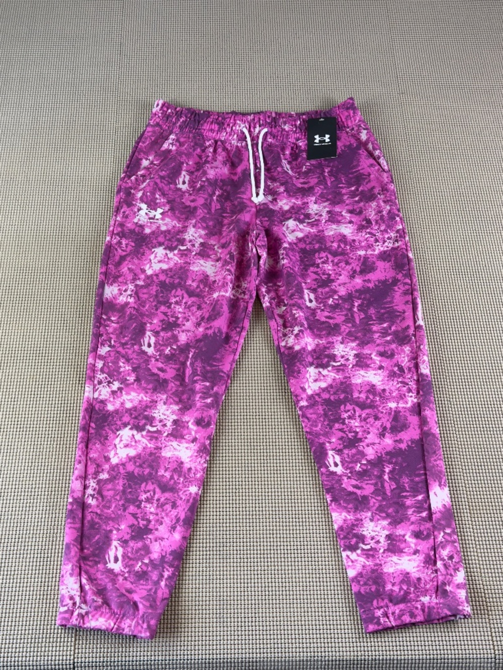 UNDER ARMOUR jogger ua rival terry printed size small NWT